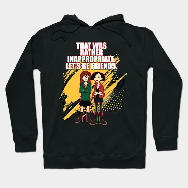 Let's be Friends Hoodie by Steven brown